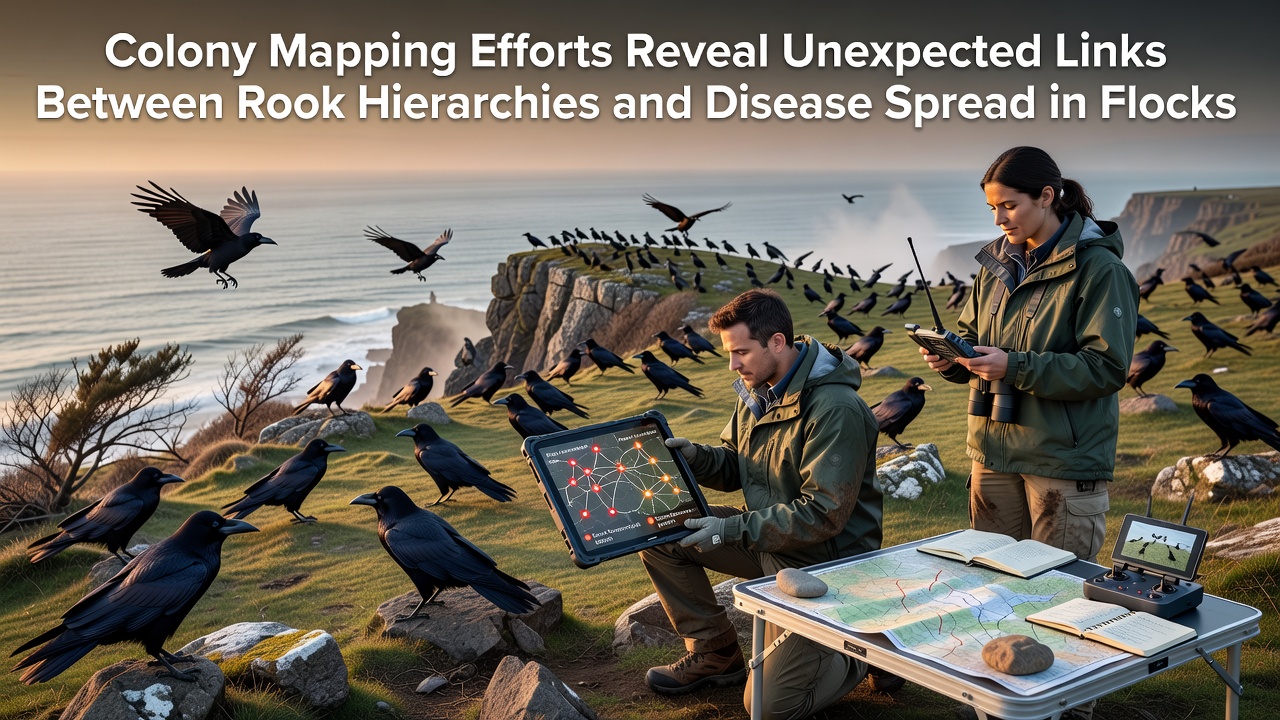 Colony Mapping Efforts Reveal Unexpected Links Between Rook Hierarchies and Disease Spread in Flocks